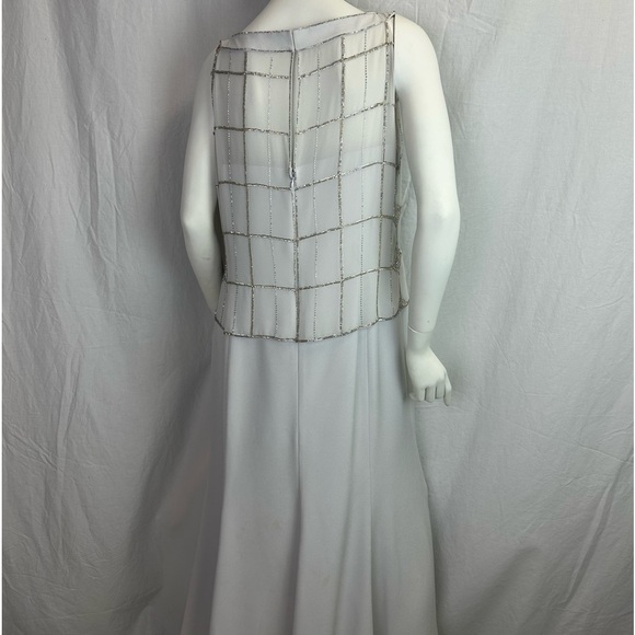 Daymor Couture Elegant Silver Beaded Embellished Special Occasion Dress … - Picture 7 of 13